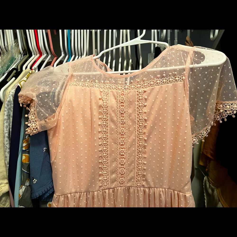 Beautiful sheer with inserted slip wore once size 16 girl